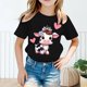 thumbnail image 2 of Playeras Negras Para Hombre Algodon, Camiseta De Manga Corta Con Cuello Redondo Y Estampado A La Moda Para Niñas Y Niños, Camiseta Holgada De Verano, Camisetas Casuales, 2 of 4