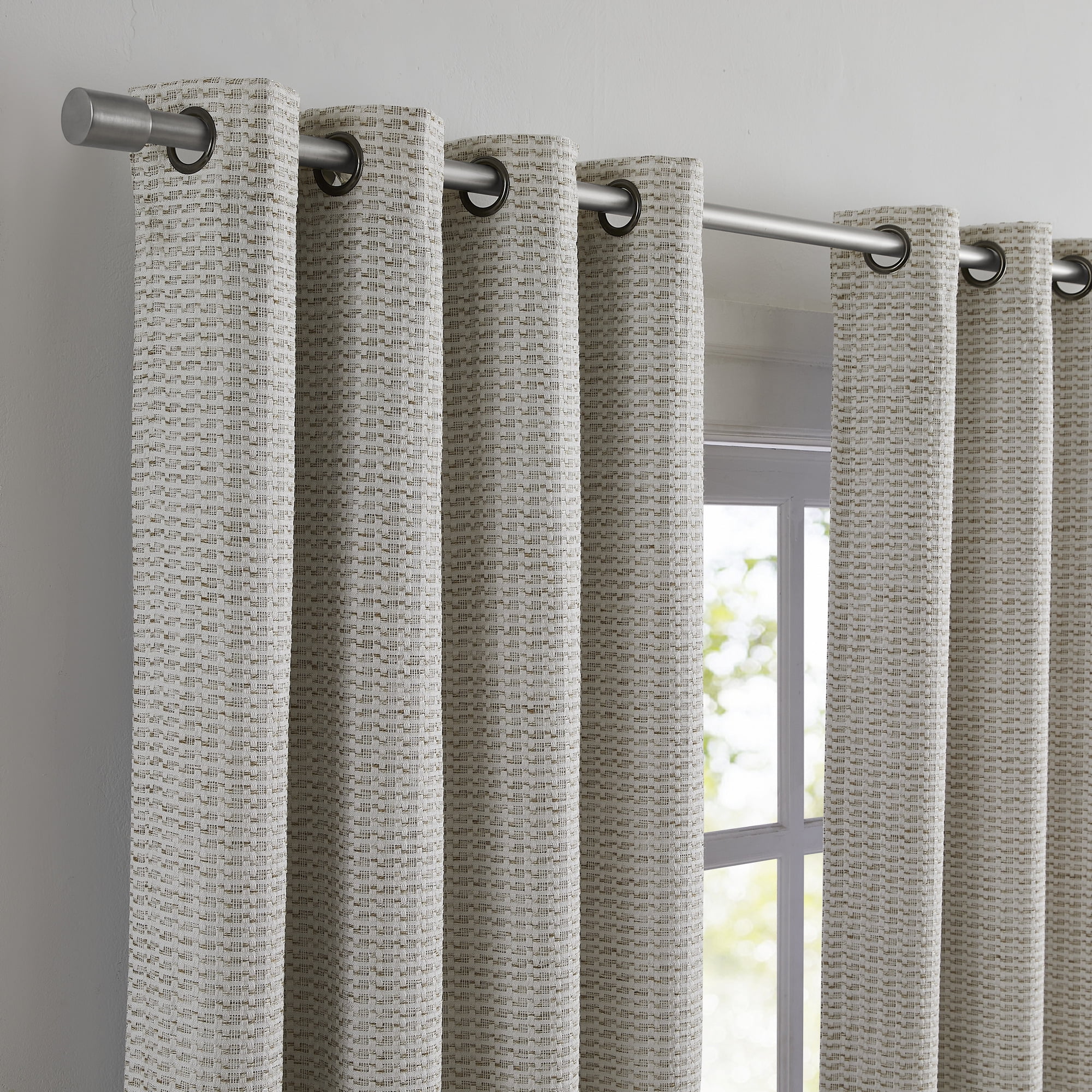 Cheyanne SUNSHIELD SIGNATURE Blackout Curtains for Living Room and Bedroom, 50” x 84”, Linen