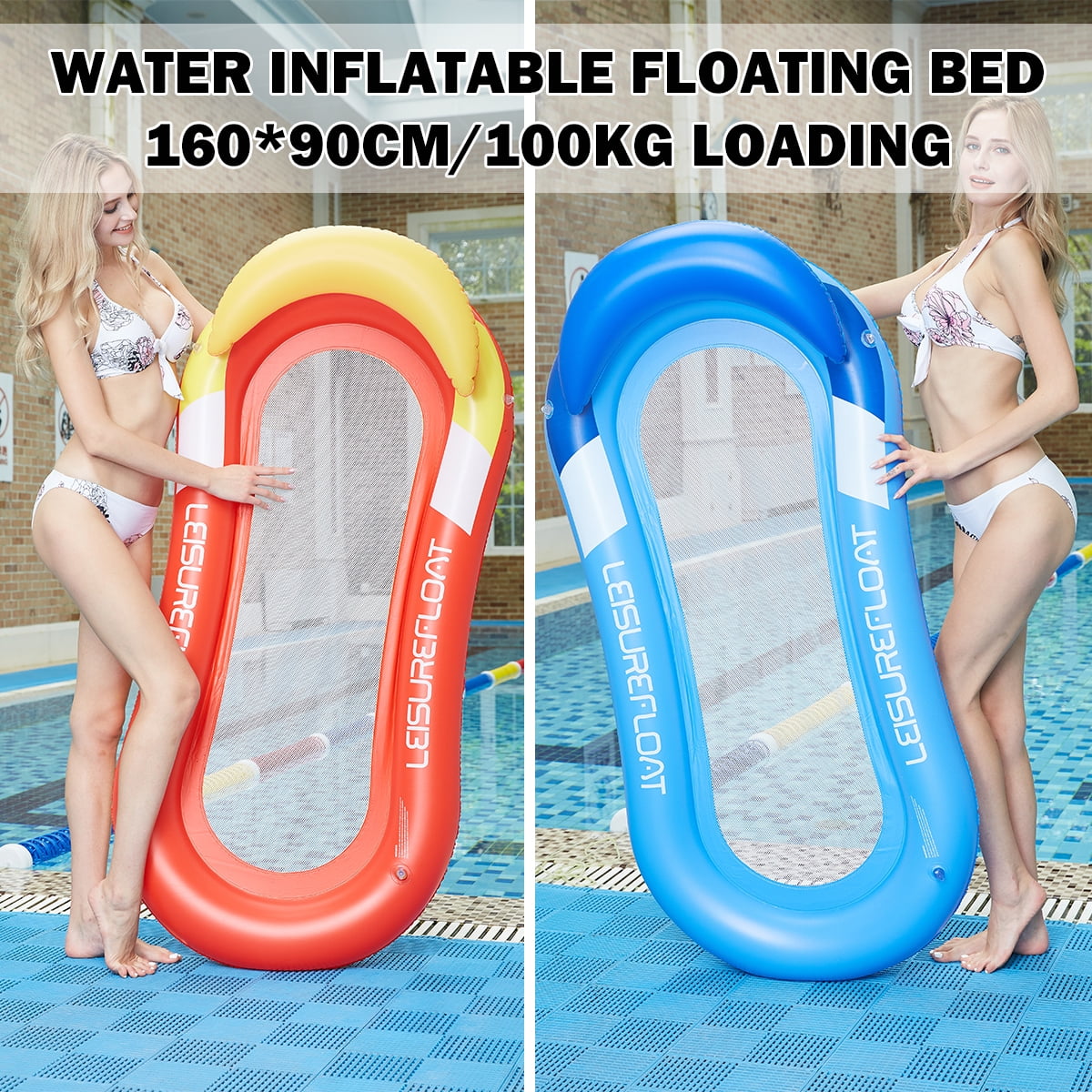 Details about / Pool Float Inflatable Lounger Chair Lounge Mattress