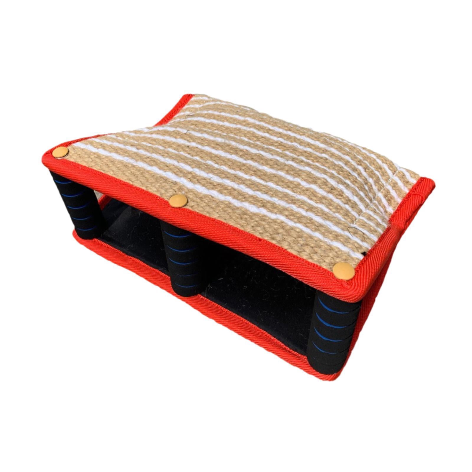 oshhni Dog Bite Pillow Bite Training Interactive Toy for Huskies Labradors red