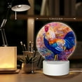 thumbnail image 6 of Daiia Rooster Oil Painting Pattern Acrylic Night Light, LED Touch Light, Bedroom Night Light, Soft Glowing Lamp Perfect Gift for Mother's Day, Birthday, or Christmas, 6 of 9