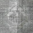 thumbnail image 1 of Ahgly Company Machine Washable Indoor Square Traditional Sonic Silver Gray Area Rugs, 4' Square, 1 of 7