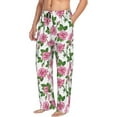 thumbnail image 2 of Xecao Rose Flowers Men's Straight Lounge Pajama Pants: The Ultimate in Comfortable Sleepwear, 2 of 9