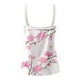 thumbnail image 4 of WISEFIN Womens Floral Print V-Neck Sleeveless Camisole Tank Tops, 4 of 4