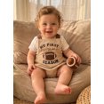 thumbnail image 3 of RUINIXCW Newborn Baby Boy Girl My First Football Season Outfit Romper Overalls Infant Boys Girls Clothes Rugby Embroidery Backless Sleeveless Bodysuit, 3 of 10