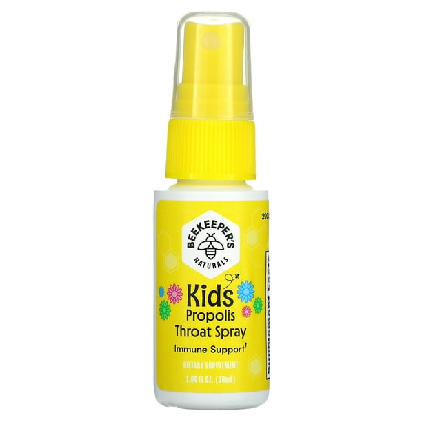 Beekeeper's Naturals B.Immune Propolis Throat Spray for Kids Immune