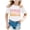 Blanc, variante sur Zhuashum T-Shirts pour Filles, Hauts à Manches Courtes, T-Shirt à Col Rond, Blouse à Motif de Lettres, Vêtements Décontractés pour Tout-Petits, Blanc, 4-5 Ans