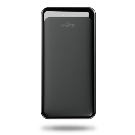 Liquipel Powertek 20,000 mAh Portable Charger Power Bank, Fast Charging Dual USB Output Battery Pack for iPhone, iPad, Galaxy, Android, Pixel, and Tablet (Black)