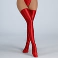 thumbnail image 5 of Skpblutn High Waist Tights Stockings For Women Shiny Silk Slippery High Elastic Shiny Thigh Leather Socks Adult Socks Comfortable Pantyhose Warm Pants Red, 5 of 6