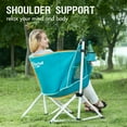 thumbnail image 2 of Portal Hammock Camping Chair, Folding Rocking Chair Swinging Chair with Cup Holder for Outdoor, Support 350 lbs, Blue, 2 of 9