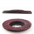 thumbnail image 2 of LotFancy 10Pcs 40 Grit Aluminum Oxide Sanding Flap Discs, 4.5 x 7/8 inches, Type#27, 2 of 7