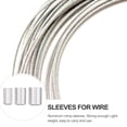 thumbnail image 5 of 180Pcs Aluminum Steel Wire Rope Loop Sleeves 8-shaped Hole Sleeves (Silver), 5 of 5