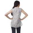 thumbnail image 4 of Moomaya Printed Mandarin Collar Tunic Sleeveless Casual Tank Top Summer Wear, 4 of 6