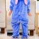 thumbnail image 3 of Pijama de una pieza de franela para adultos con dibujos de animales en polvo azul y estrellas para bebé, versión de inodoro, traje de una pieza de rendimiento para niños, 3 of 6