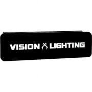 Vision X Lighting PCV-XP6SBL 12 in. Black Street Legal Cover for the XPR-XPI 6 LED Straight Optic