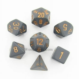 Magenta Borealis Dice with Gold Numbers 16mm (5/8in) Set of