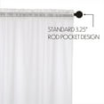 thumbnail image 5 of Cozy and Elegance - Farmhouse 63"x36"x18" Prairie Panel Pair White Rod Window Curtains, 5 of 9