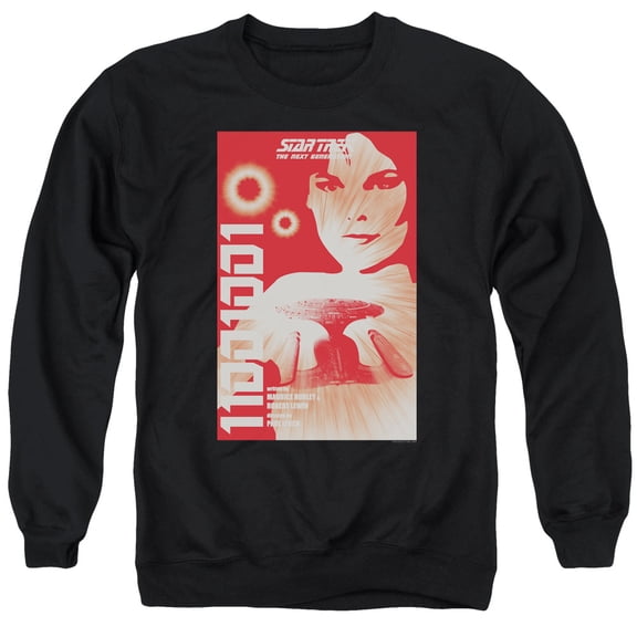 Star Trek Tng Season 1 Episode 15 Adult Crewneck Sweatshirt Black
