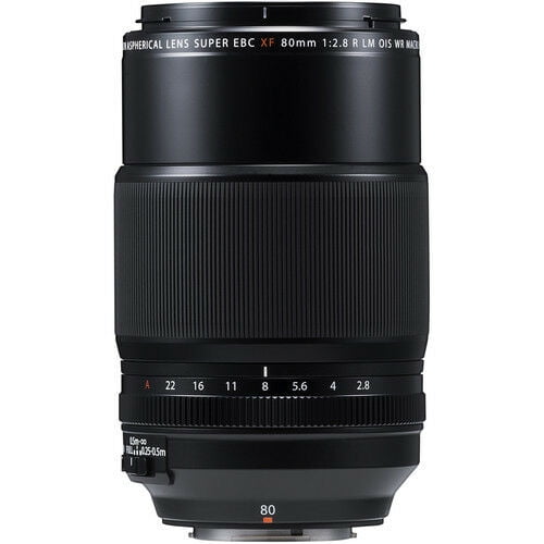 Lente Fujinon XF80mm F2.8 R OIS WR Macro Fujifilm Negro
