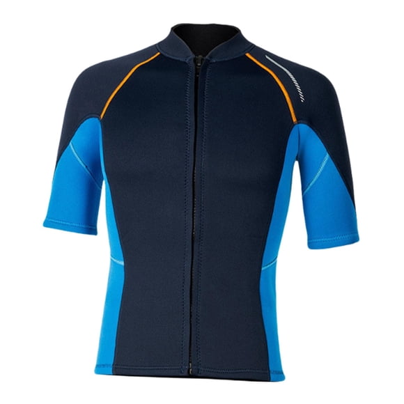 Traje de baño de neopreno para hombre con cremallera frontal de 1,5 mm, traje de buceo SG