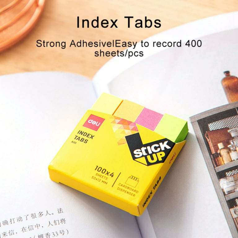 LRZCGB Sticky Tabs,Post-it Flags Tabs Colorful Page Marker Sticky Index  Notes Maker,10 Sets,740 Page