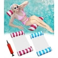 thumbnail image 1 of Matelas Gonflable Piscine x 2, Bleu et Rose, 1 of 5