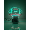thumbnail image 4 of American Football Sports Fan Team Sports Themed Ball Lamp Night Light LED Personalized Free Name Room Man Cave Decor 16 Colors & Remote, Made in America! (New England), 4 of 7