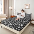 thumbnail image 4 of Castle Fairy Vintage Cheetah Print Twin Sheet Sets,Abstract Leopard Print Bedding, 4 of 7