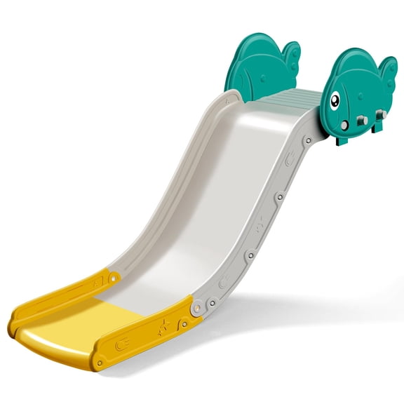Couch Slide for Toddlers, Upgraded Indoor Toddler Slide for Couch, Bed & Stairs, Space-Saving Kids Slide with Extended Slope, Smooth Edges & Cute Fish Design, Safe for Multiple Ages & Long-Term Use