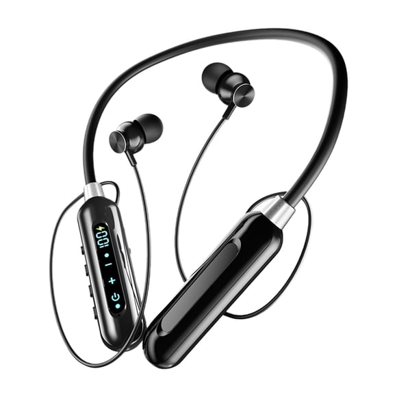 Meitianfacai Neckband Earbuds, 5.3 Headphones with Microphone, Ultra-Lightweight Comfort, Waterproof, Deep Bass Strong Beat, 15H Playtime