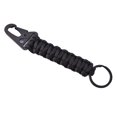 thumbnail image 1 of Dalazy Paracord Keychain Outdoor 7 Strands Survival Emergency Keyring Rope Portable Buckle Multifunctional Pendant Backpack Lanyard Black, 1 of 7