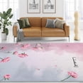thumbnail image 4 of 1PC Floral Style Area Rug Local Rug, Lightweight Washable Easy-to-Tidy Carpet Mat Festival Gift, Suitable for Bedroom, Living Room, Dining Room, Office, Balcony, Room Accessones, 4 of 8