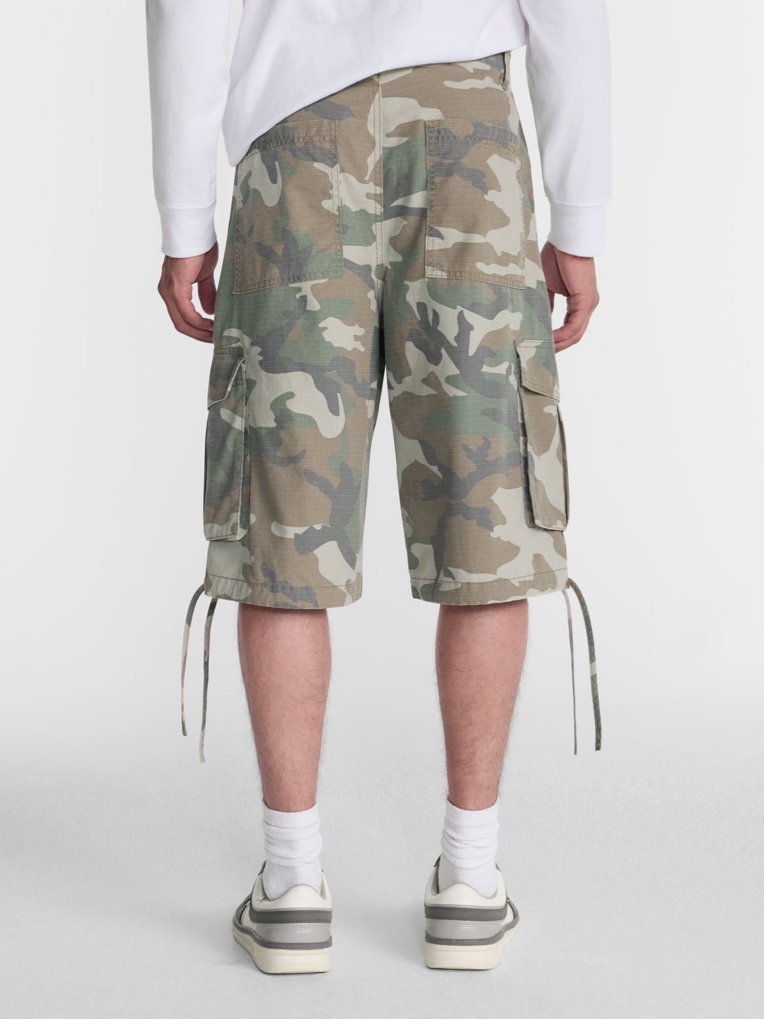 No Boundaries Wide Cargo Shorts, 13.5'' Inseam, Men's Sizes XS-5XB