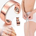 thumbnail image 3 of 3pcs Lymphatic Drainage Therapeutic Magnetic Ring, Copper Magnet Rings Opening Adjustable, For Men And Women, 3 of 3