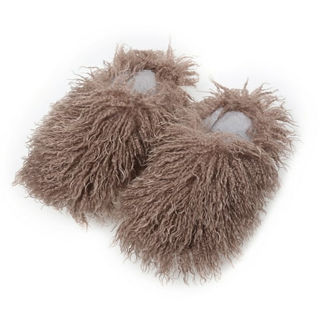 

Women s Plush Furry Slippers Bedroom Shoes House Slippers Fuzzy Sandals Warm Breathable non Slip Rubber Soles Furry Loafers for Girls Women
