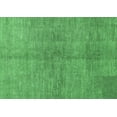 thumbnail image 1 of Ahgly Company Indoor Rectangle Abstract Emerald Green Modern Area Rugs, 2' x 5', 1 of 4