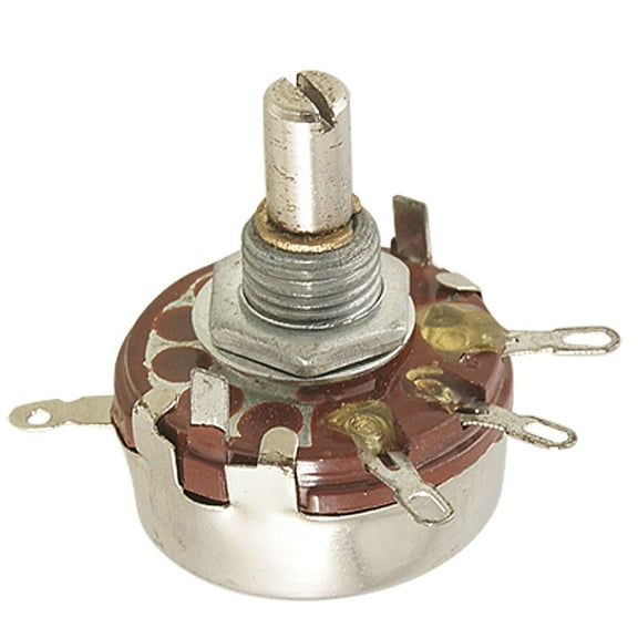Unique Bargains 47K ohm 2W WH118-I Round Shaft Carbon Rotary Taper Potentiometer
