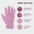 thumbnail image 6 of HANDLANDY Women Pigskin Leather Gardening Gloves, 3D Mesh Breathable Rose Garden Gloves, Small, 6 of 6