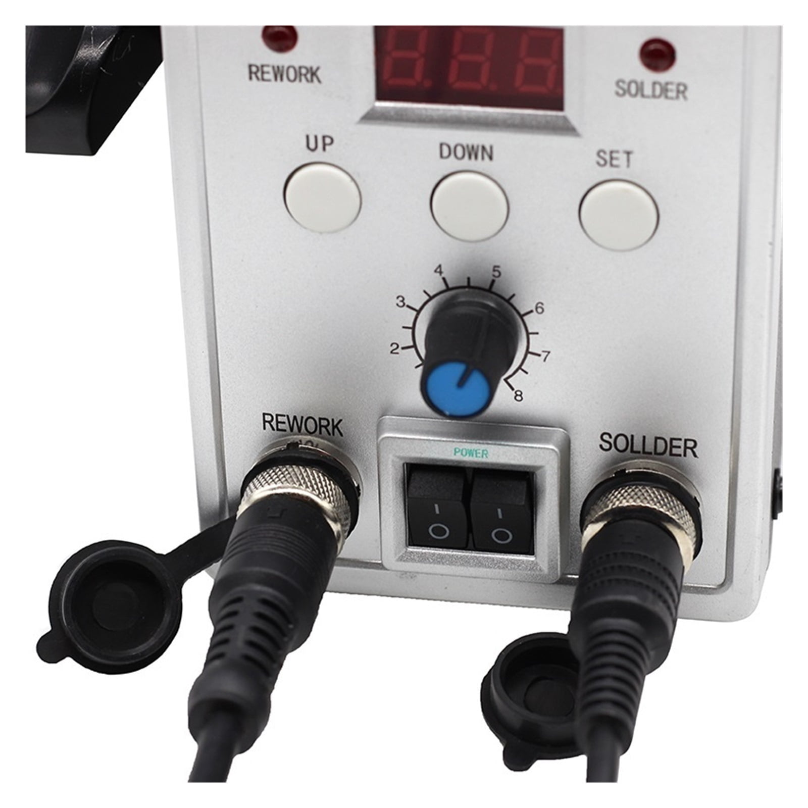 8586 Soldering Station Portable Digital Hot Air Gun BGA Rework Solder Station Hot Air Blower Heat Gun Desoldering Tool