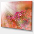 thumbnail image 2 of Little Red and Pink Flowers Spring - Large Floral Canvas Artwork, 2 of 4