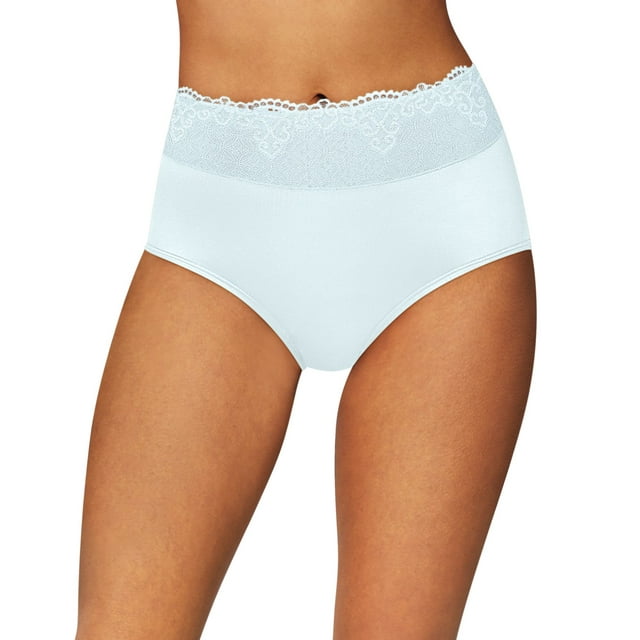 Bali Womens Passion for Comfort Brief, 6, Blue Whimsy