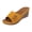 Yellow, variant on Yellow Women'S Wedge Heel Peep Toe Sandals Floral Print Breathable Comfortable Casual Beach Slides For Summer Pool And Outdoor Use
