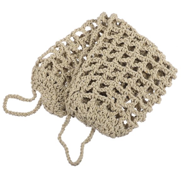 Alasum Beige Macrame Produce Hammock for Kitchen and Veggie Storage