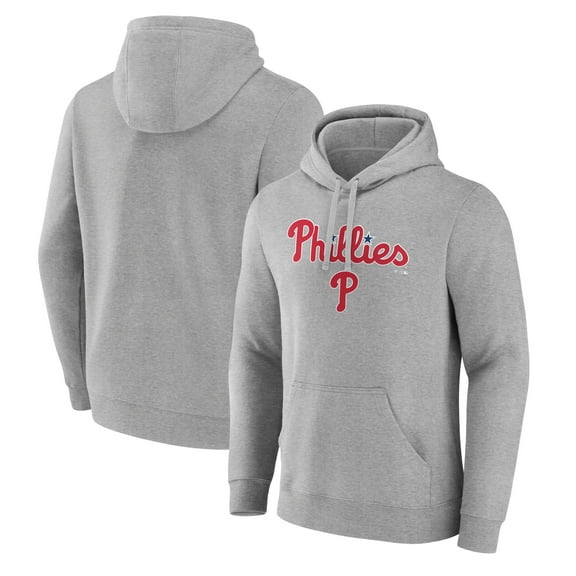 Men's Gray Philadelphia Phillies Team Lockup Hoodie
