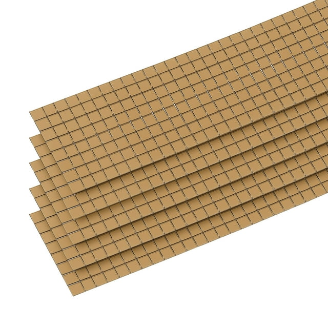 Uxcell 5 Pack 5 x 5mm Disco Tiles, Espejo Marrón Autoadhesivo Azulejos de Espejo de Vidrio