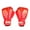 Red, variant on Karlsitek Kids PU Leather Boxing Gloves for Sparring, Fire Pattern, 12 oz