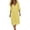 Yellow, variant on Tqcoqu V Neck Puff Sleeve Tunic Dress for Women Summer Short Sleeve Maxi Dress Casual Loose Vacation Beach Midi Dresses,Beige,Women's S-XXXL