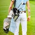 thumbnail image 5 of Naloa Light Blue Marble Golf Towel Golf Gift for Men and Women Golf Towel with Carabiner Clip to Quickly Remove Mud, Dirt and Sweat, 5 of 8