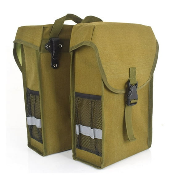 Bike Side Bag 13L Waterproof Carrier Saddle Bag Reflective Double Pannier