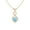 Aqua::Gold, variant on Red Stone Infinity Heart Pendant - Trendy Jewelry